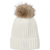 Charlotte Rush Faux Fur Pom Beanie