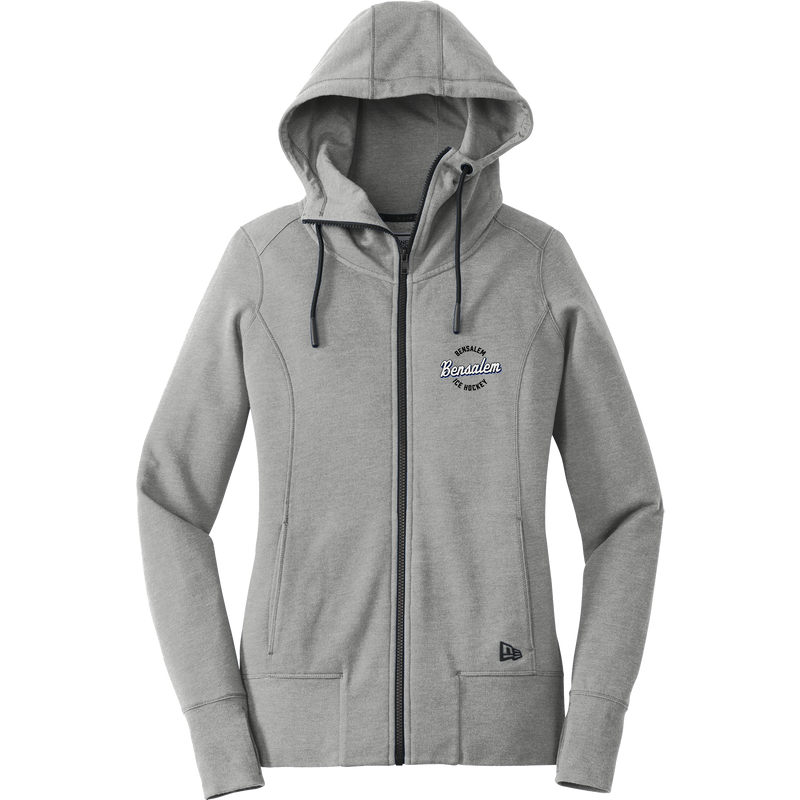 Bensalem New Era Ladies Tri-Blend Fleece Full-Zip Hoodie