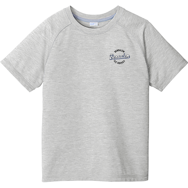 Bensalem Youth PosiCharge Tri-Blend Wicking Raglan Tee